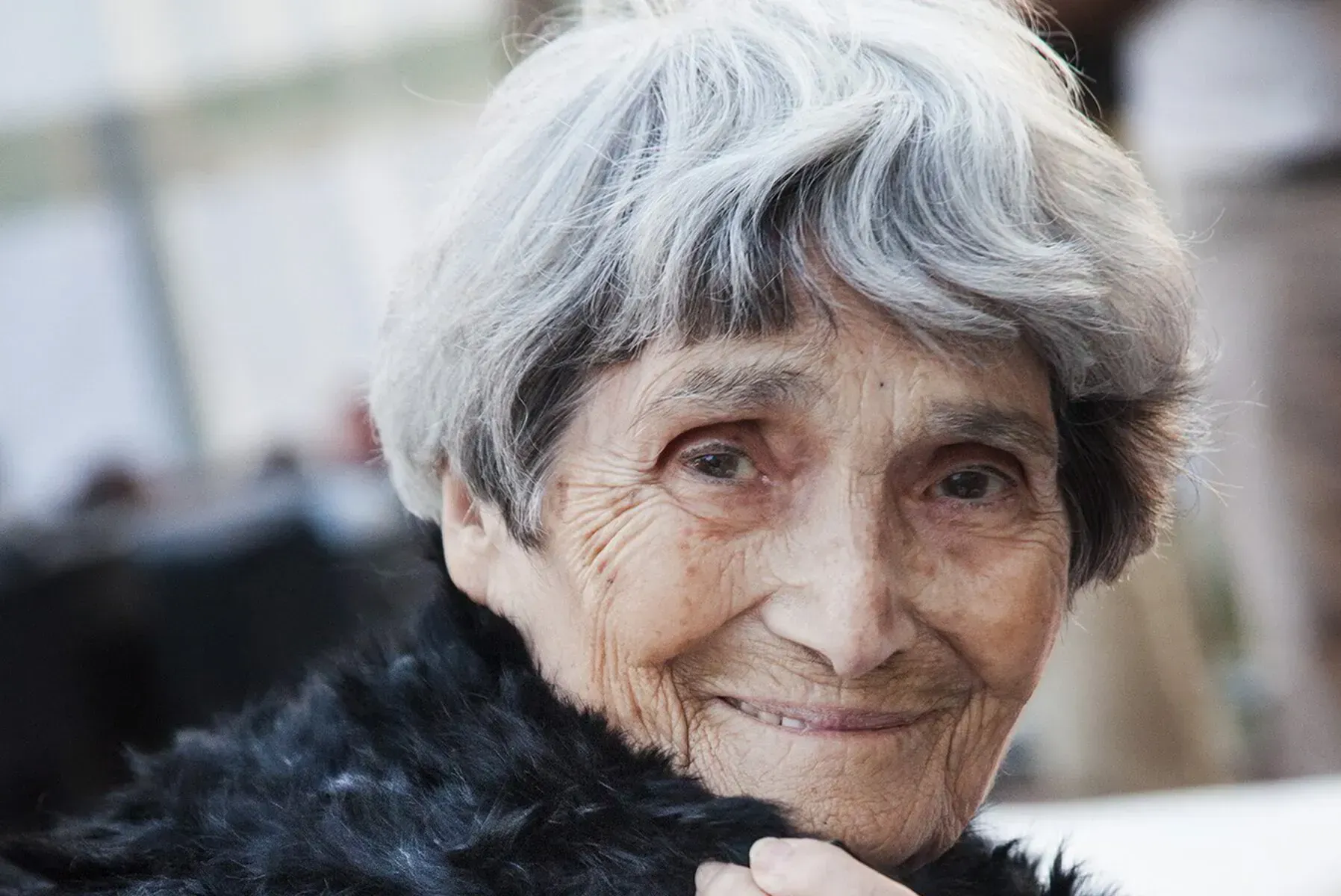 Maria Lai in età avanzata